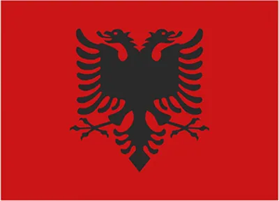 Produktbild von Printwear  | Fahne Albanien / 90 x 150 cm - Farbe: Albania - Größe: 90 x 150 cm