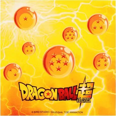 Zdjęcie produktu dla Serwetki Dragon Ball Z 20 sztuk żółto-pomarańczowe 33x33cm -