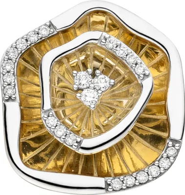 Produktbild von JOBO Anhänger 585 Gold Gelbgold bicolor 23 Diamanten Brillanten