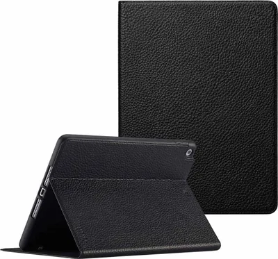 Immagine prodotto di Selencia Riva Custodia pieghevole iPad 9 (2021) 10,2 pollici / iPad 8 (2020) 10,2 pollici / iPad 7 (2019) 10,2 pollici - Nero