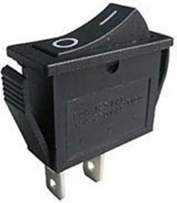 Obrázok produktu pre Vypínač kolískový 250V/15A 0-I čierný STV03OI/BK (30,5x13,5mm)