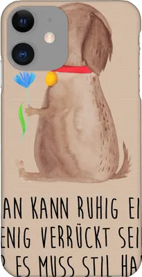 Produktbild von Mr. & Mrs. Panda Iphone 11 Handyhülle Hund Blume - Hundeglück - Geschenk, Hülle, Haha, Cover, Hunde, Pro, Smartphone, Süß, Verrückt