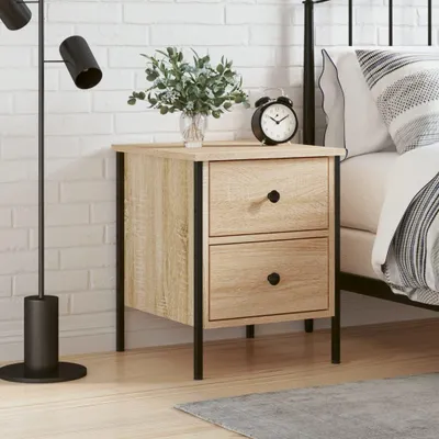 Zdjęcie produktu dla vidaXL Stolik nocny dąb sonoma 40x42x50 cm materiał drewnopochodny