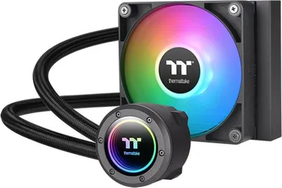 Produktbild von Thermaltake TH240 V2, All-in-One-Flüssigkeitskühler, 12 cm, 1500 RPM, 3300 RPM, Schwarz