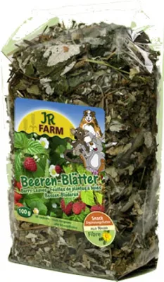 Produktbild von JR Farm Beeren-Blätter 100 g, Nagerfutter, Snack