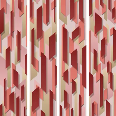 Produktbild von PURO TAPETE - Realistische Tapete ohne Rapport und Versatz 10m Vlies Tapetenrolle Wandtapete modern design Fototapete - Rosa Rot Weiß Beige Gelb Orange Blau f-A-0041-j-b
