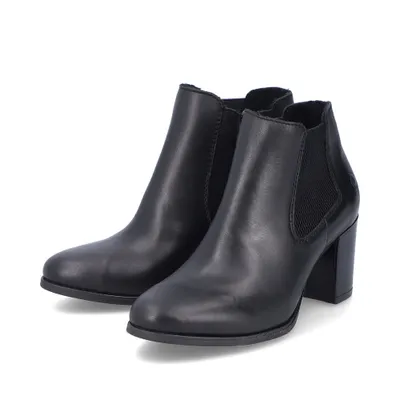 Produktbild von Rieker Echtleder Damen Stiefelette schwarz 50194-00, Damen:38 EU