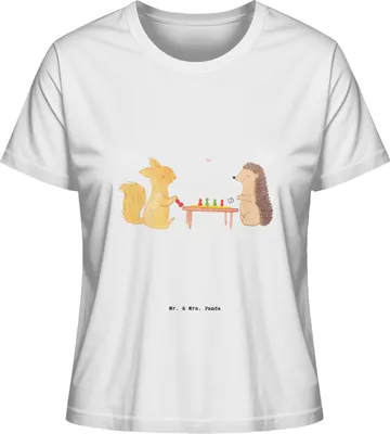 Produktbild von Mr. & Mrs. Panda Oberteil Damen Eichhörnchen Gesellschaftsspiele Größe XL - Weiß - Geschenk, T-Shirt Kurzarm, Spielen, Kurzarmshirt, Basic Shirt, Spieleabend