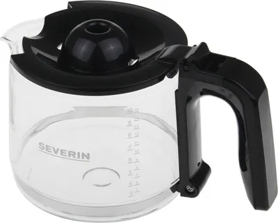 Produktbild von Severin GK 5501, Karaffe, Severin, KA4815, KA4816, KA4822, KA4825, Schwarz, Transparent, Glas, 1,4 l