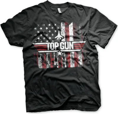 Produktbild von Top Gun T-Shirt Herren Maverick - America schwarz L