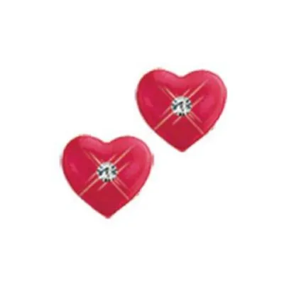 Produktbild von Scout Kinder Ohrringe Ohrstecker Silber Herz rot Mädchen 262145100