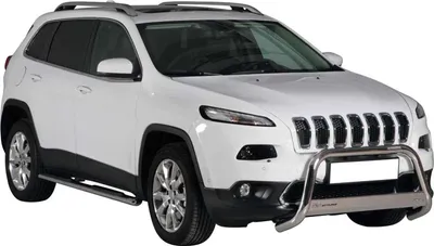 Immagine prodotto di Barra di protezione paraurti anteriore per Jeep Cherokee 2013-2018 ø63mm acciaio argento
