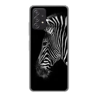 Produktbild von MuchoWow® Handyhülle Schutzhülle Hülle für Samsung galaxy a73 Zebra - Wilde Tiere - Schwarz Silikon Softcase Handy Hülle - Handyhülle