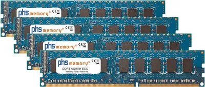 Image de PHS-memory 32GB (4x8GB) kit mémoire RAM pour Supermicro H8QGL-iF+ DDR3 UDIMM ECC 1600MHz PC3-12800E (SP160064)