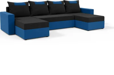 Produktbild von FEDVE Ecksofa Eckcouch mit Schlaffunktion SID mit Bettkasten form U
