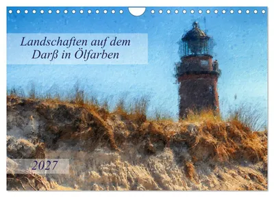 Produktbild von Landschaften auf dem Darß in Ölfarben (Wandkalender 2027 DIN A4 quer), CALVENDO Monatskalender