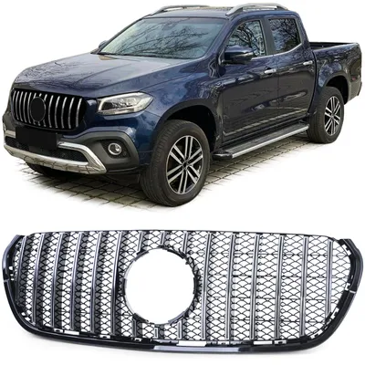 Produktbild von Sport Kühlergrill Chrom Schwarz glänzend für Mercedes X Klasse W470 17-20