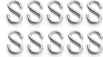 Produktbild von Set aus 10 Stück S-Haken, aus rostfreiem Edelstahl, mit ∅10 mm