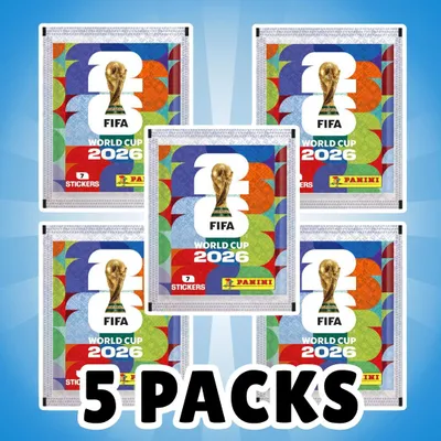 Produktbild von 5x Fifa World Cup 2026 Sticker Tüten – 7 Sticker je Tüte – insgesamt 35 Stickern