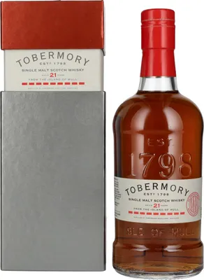 Produktbild von Tobermory 21 Years Old Single Malt Oloroso Cask Finish 46,3% Vol. 0,7l in Geschenkbox