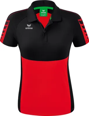 Produktbild von Erima Six Wings Poloshirt Rot/Schwarz - 42