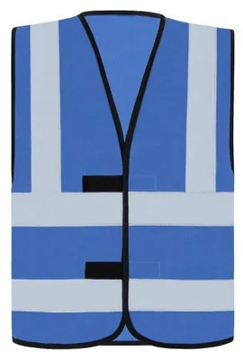 Imagen del producto de Korntex - Chaleco reflectante de alta visibilidad "Hannover", unisex, para hombre/mujer, modelo LT6099 (talla M), color azul