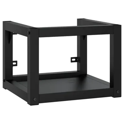 Obrázok produktu pre vidaXL Kúpeľňový nástenný stojan na umývadlo Black 40x38x31 cm Iron