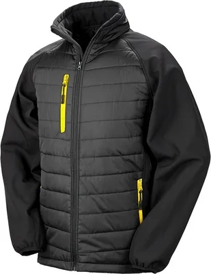 Produktbild von Result Herren Softshelljacke Compass gefüttert PC3326 (2XL) (Marineblau/Rot)