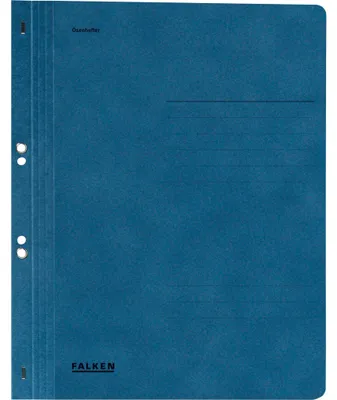 Image de Falken 80003882 Ösenhefter - A4 1/1 Vorderdeckel, blau, Manilakarton, 250 g/qm