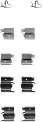 Produktbild von HELLA 8DZ 355 203-861 Zubehörsatz Scheibenbremsbelag Vorne für TOYOTA RAV 4 II (CLA2, XA2, ZCA2, ACA2)