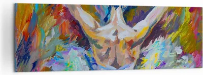 Produktbild von Bild auf Leinwand - Leinwandbild - Balletttänzer tanzen - 160x50cm - Wand Bild - Wanddeko - Leinwanddruck - Bilder - Kunstdruck - Wanddekoration - Leinwand bilder - Wandkunst - AB160x50-3503