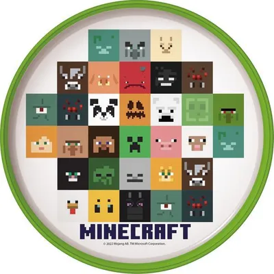 Produktbild von Minecraft Teller Mit Rutschfestem Boden Kunststoff 19,5X2,5