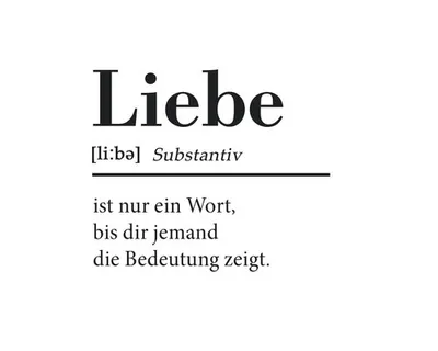 Produktbild von Leinwandbild Definition Liebe 27x27 cm
