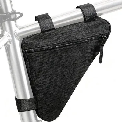 Produktbild von Mountainbike-Rennfahrradtas - Gepolstes, leichtes Dreieckstaschenfahrradset (Klein, Schwarz)