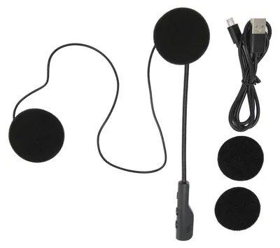 Zdjęcie produktu dla Słuchawka Bluetooth 5.0 do motocykla, stereo, mikrofon, zestaw głośnomówiący do kasku motocyklowego