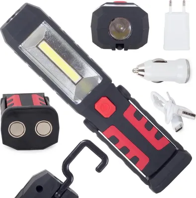Immagine prodotto di Lampada da officina 3in1 led cob batteria ricaricabile