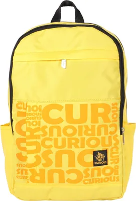 Produktbild von Biggdesign Moods Up Curious Rucksack, Geräumiger Schulrucksack, Tagesrucksack, Für Jeden Anlass, Uni, Arbeit, Wandern, Wasserdicht, Uni, 15 L, Gelb