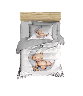 Produktbild von L'Essentiel Linge de Maison, PH191, Baby-Bettbezug-Set, Grau, 100 x 150 cm