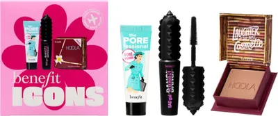 Produktbild von Der Porefessional Primer 7,5 ml / BADGal Bang! Wimperntusche 4 g / Hoola Bronzer 2,5 g Benefit Icons Makeup Set