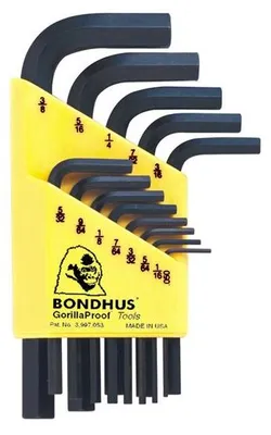 Immagine prodotto di Set chiavi esagonali corte per incentivi '0.50-3/8' 13 pz.