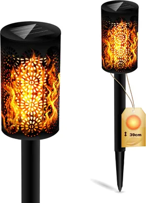 Obrázek produktu pro MasterLED LED solární zahradní lucerna, 39 cm, s efektem plamene, IP44, pro použití na zahradě