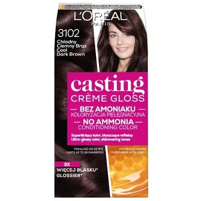 Zdjęcie produktu dla L'oreal Casting Farba kolor 3102 Chłodny Ciemny Brąz