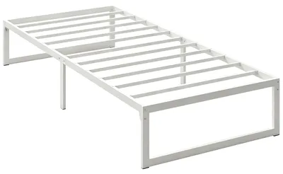 Produktbild von Bettgestell mit Stauraum und Stahl-Lattenrost, 32,5 cm hoch, geräuscharm, 200 x 90 cm, Weiß