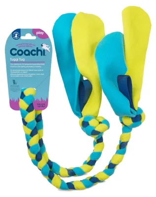 Obrázok produktu pre Hračka bavlna Coachi Tuggi preťahovadlo modro-zelenej COA