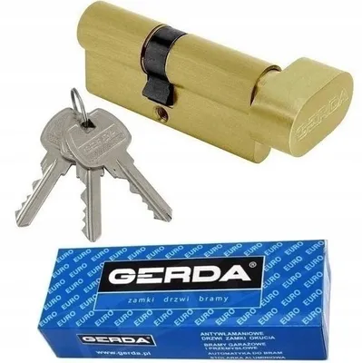 Produktbild von GERDA WKE1 Profilzylinder 35/50 mit Knauf Messing