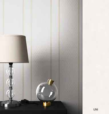 Produktbild von NEWROOM Tapete Weiß Vliestapete Streifen -  Modern Beige  Linien   Landhaus