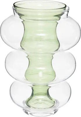 Immagine prodotto di Vaso doppio in vetro MATALI, 36 cm