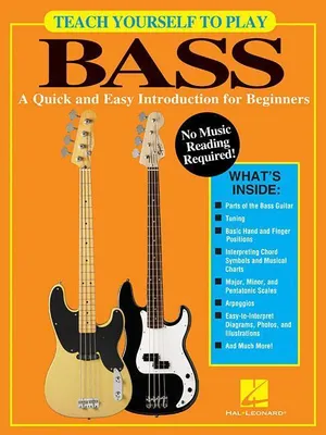Obrázok produktu pre Teach Yourself to Play Bass Guitar Beginner S Guide with Easy Tablature Chords Scales Music Theory Step-By-Step Lessons for Electric and Acoustic Bass