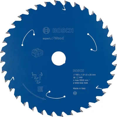 Image de Lame de scie circulaire BOSCH Expert for Wood 165,0 mm, 36 dents