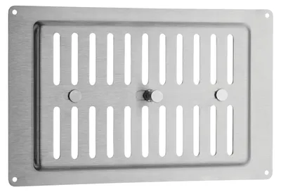 Produktbild von SOTECH Lüftungsgitter oval 260 x 165 mm – Edelstahl, feststellbar